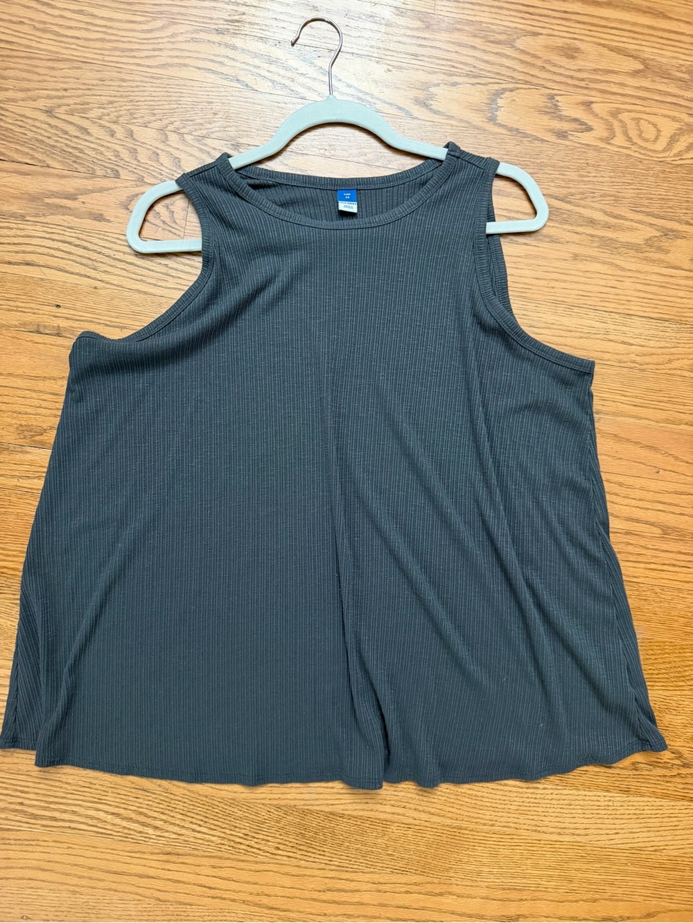 Old Navy Luxe Women’s Ribbed Sleeveless Tank Top Charcoal Gray Size 2X